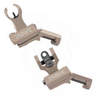 Troy Industries 45 Degree Offset HK/Round Rear Sight Set Flat Dark Earth Flat Dark Earth