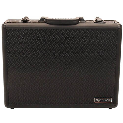 SportLock AlumaLock Quad Handgun Case Black