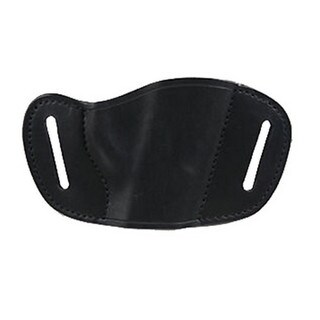 Bulldog Cases Molded Leather Slide Holster Fits Large Frame Autos, Black