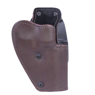 Frontline 3 Layer Synthetic Leather Paddle Holster .357 Revolver with 4" Barrel, Brown, Right Hand