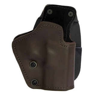 Frontline 3 Layer Synthetic Leather Paddle Holster Jericho/Baby Eagle Steel Full Size with Rails, Brown, Right Hand