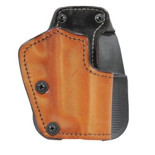 Frontline 3 Layer Synthetic Leather Paddle Holster 1911 Colt Commander, Brown, Right Hand