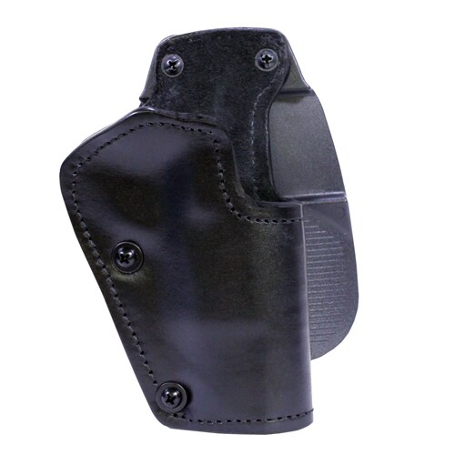 Frontline 3 Layer Synthetic Leather Paddle Holster Browning Hi Power, Black, Right Hand