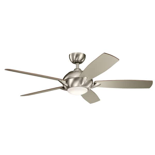 Kichler Lighting Geno Collection 54 Inch Brushed Stainless Steel Led Ceiling Fan