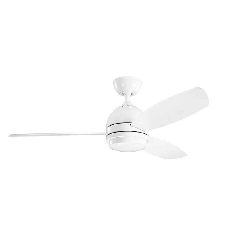 Kichler Lighting Vassar Collection 52-inch White LED Ceiling Fan
