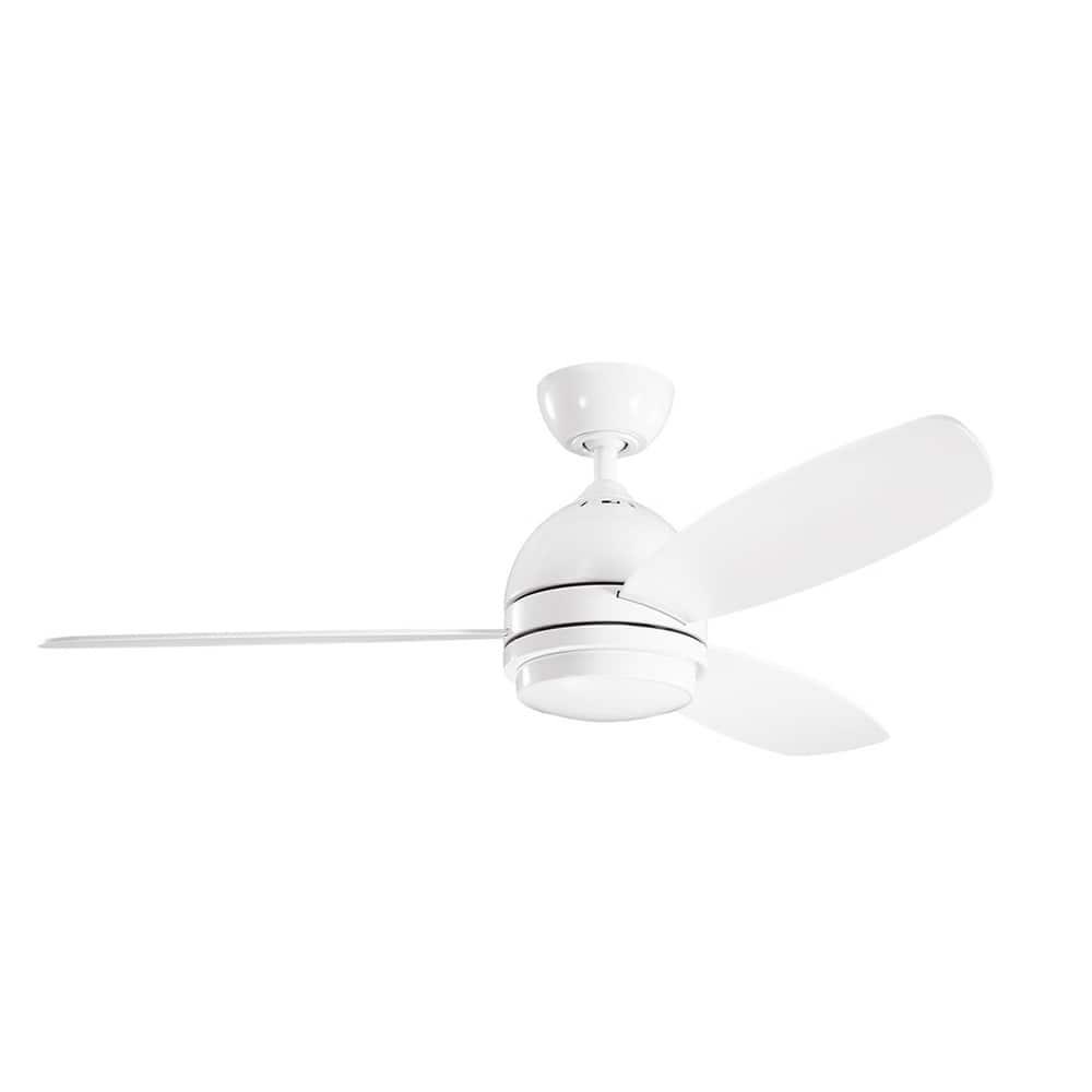 Kichler Lighting Vassar Collection 52-inch White LED Ceiling Fan