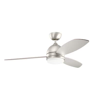 Kichler Lighting Vassar Collection 52-inch Brushed Nickel LED Ceiling Fan