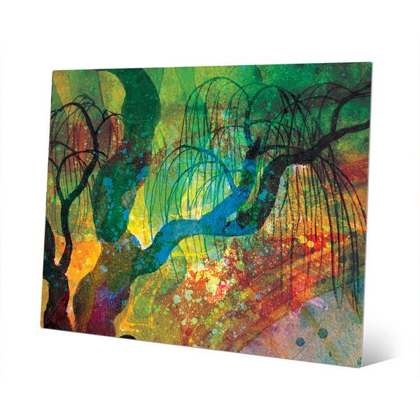 'Willowing Amber Silhouette' Metal Wall Art Bed Bath & Beyond 14274942