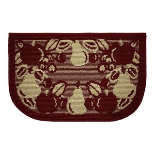 Fruit Border Rug Structures Fruit Border Olefin Textured Loop Wedge-shaped Kitchen Slice ...