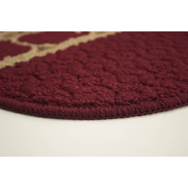 Structures Sunnyside Apples Red Olefin Textured Loop Wedge Kitchen Rug 1 5 X 2 5 Overstock 14275061