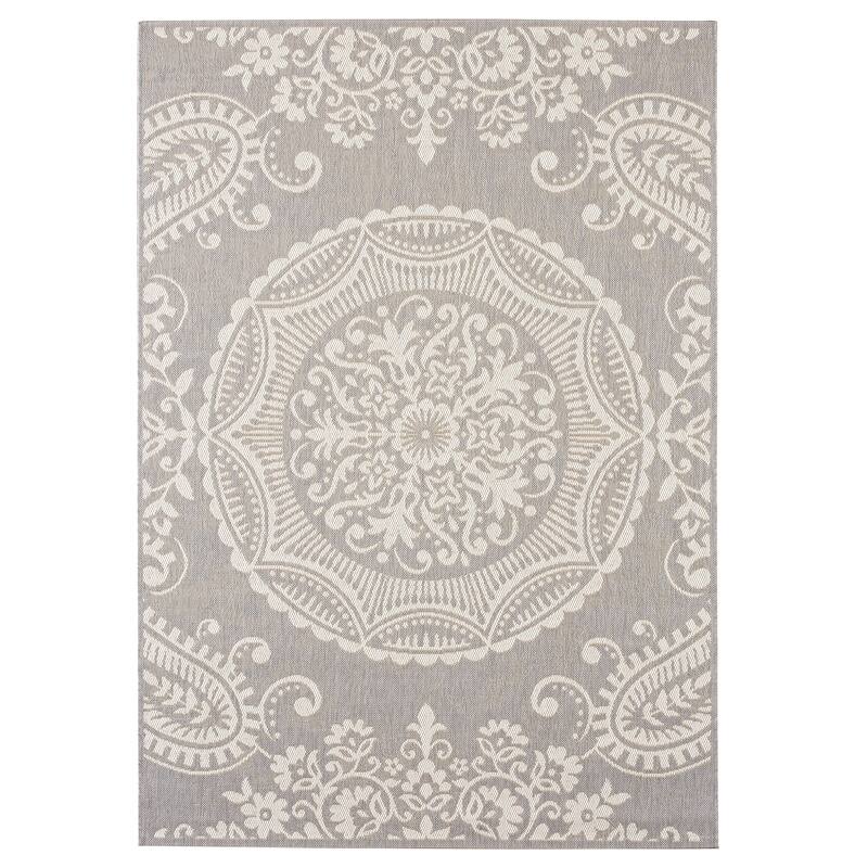Signature Home Piermont Medallion Indoor/Outdoor Area Rug - 5'3 x 7'4