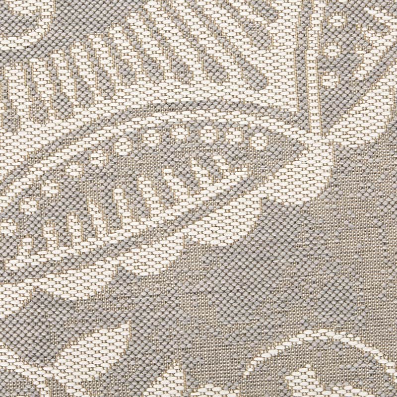 Signature Home Piermont Medallion Light Grey Indoor/Outdoor Area Rug - 7'10" x 10'