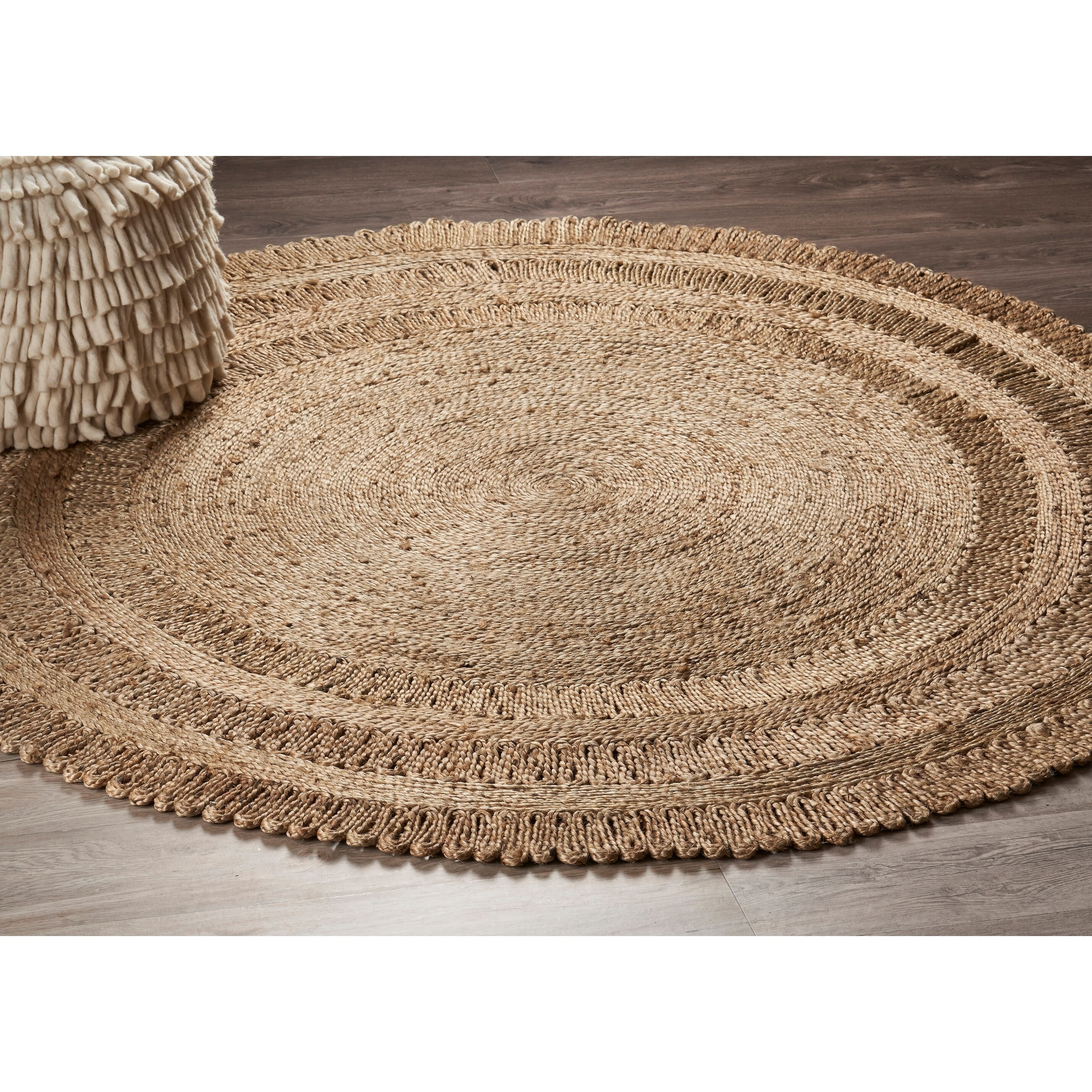 Lr Home Hand Braided Natural Jute Dandelion Daydream Gray Natural Jute Dandelion Daydream Gray