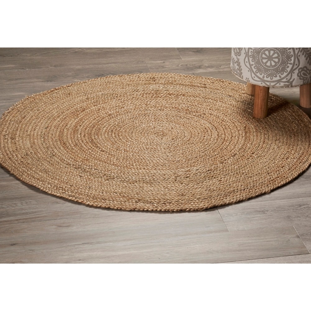 Lr Home Natural Jute Clic Braided Indoor Area Rug 8 Clic Braided Indoor Area Rug