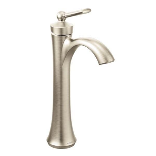 Moen Wynford Posi-Temp Badewannen-/Duscharmatur – Gebürstetes Nickel, Mit Moentrol Ventil, Menlo XL Duschkopf