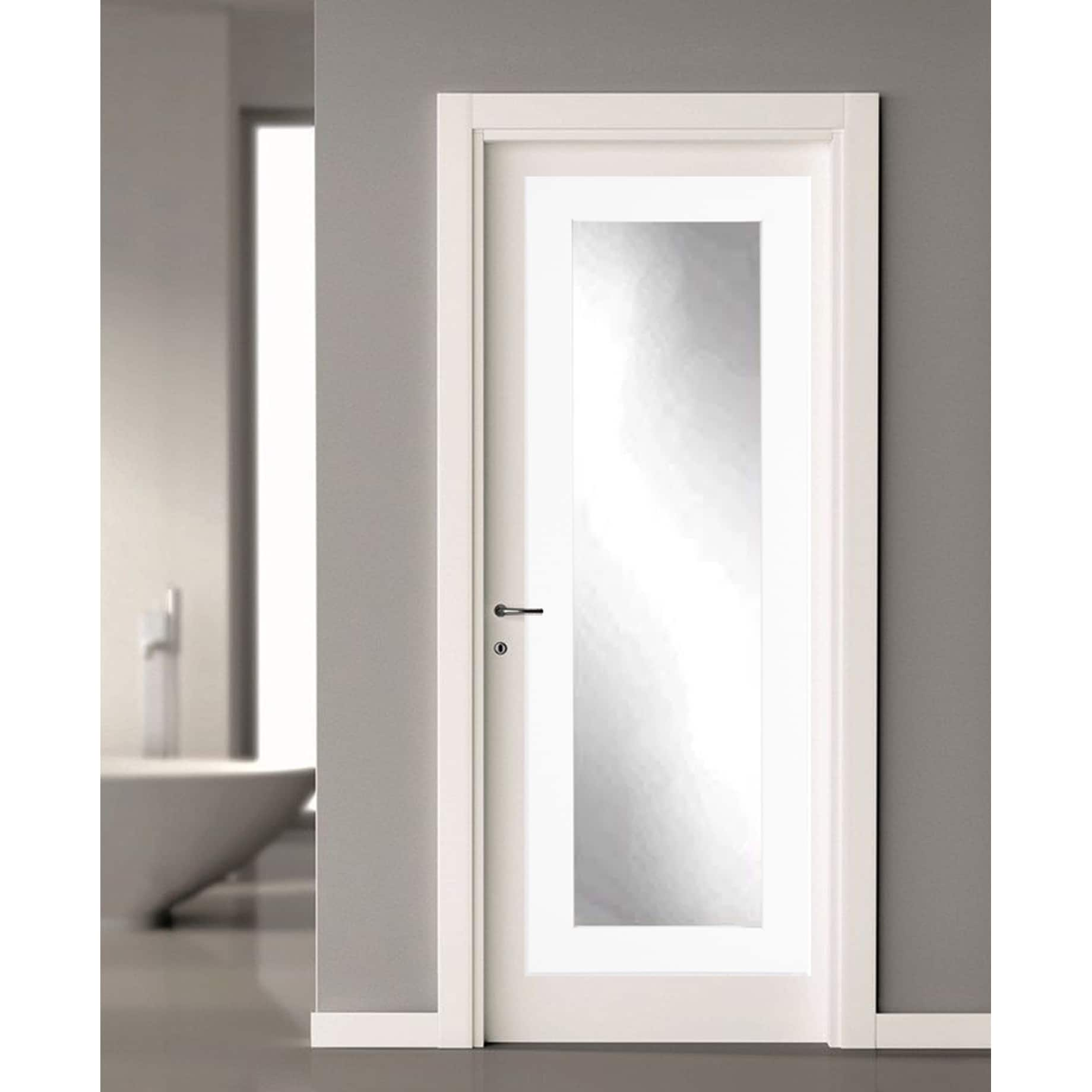 Brandtworks Matte White Inch-over-the-door Full-body Mirror (21.5 X 71 