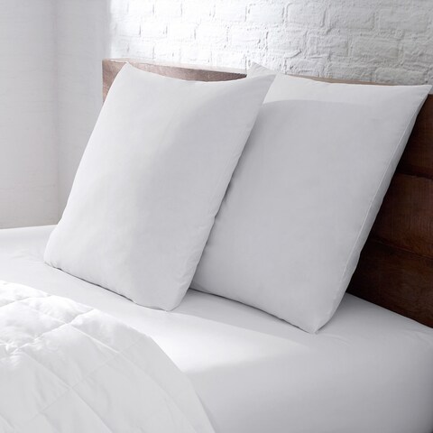 EnviroLoft Euro Square Firm Hypoallergenic Pillow - White