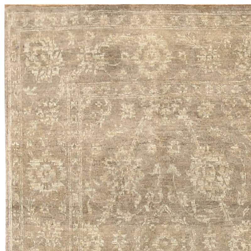 Handmade Vegetable Dye Oushak Wool Rug (Afghanistan) - 5'4 x 7'10