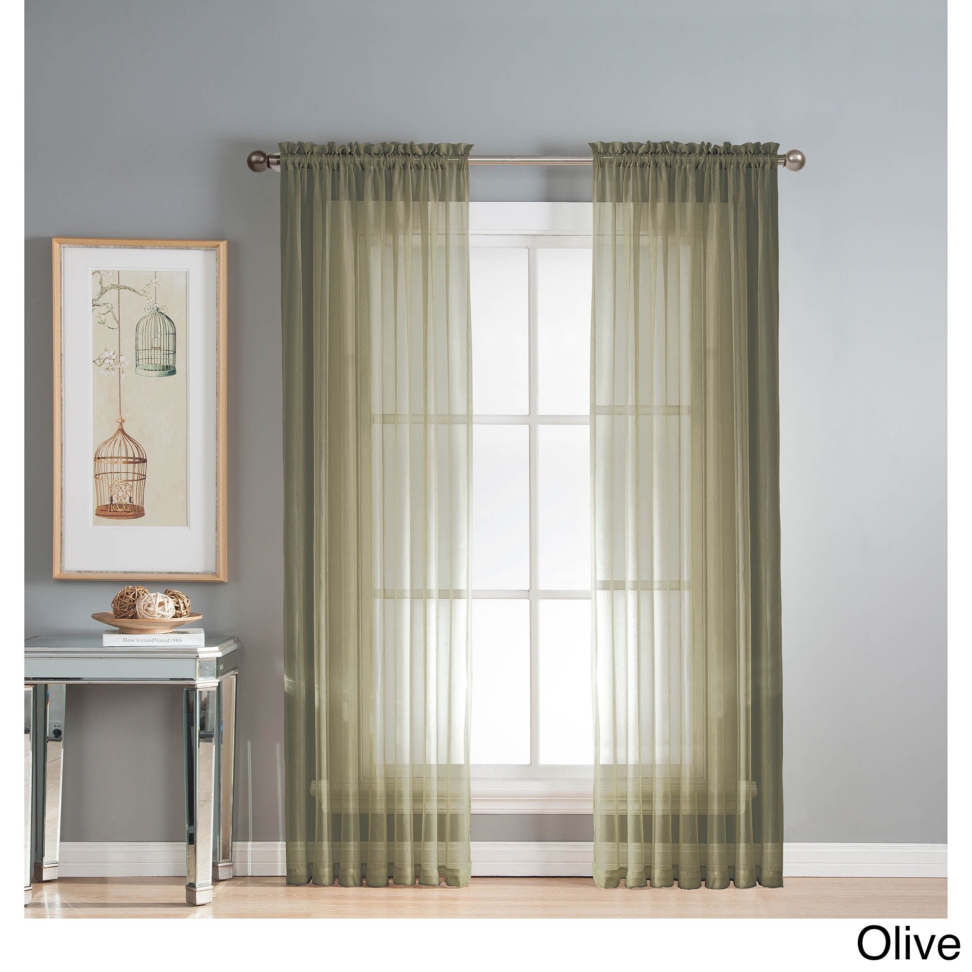 Shop Window Elements Diamond Sheer Voile 56 X 90 In Rod Pocket