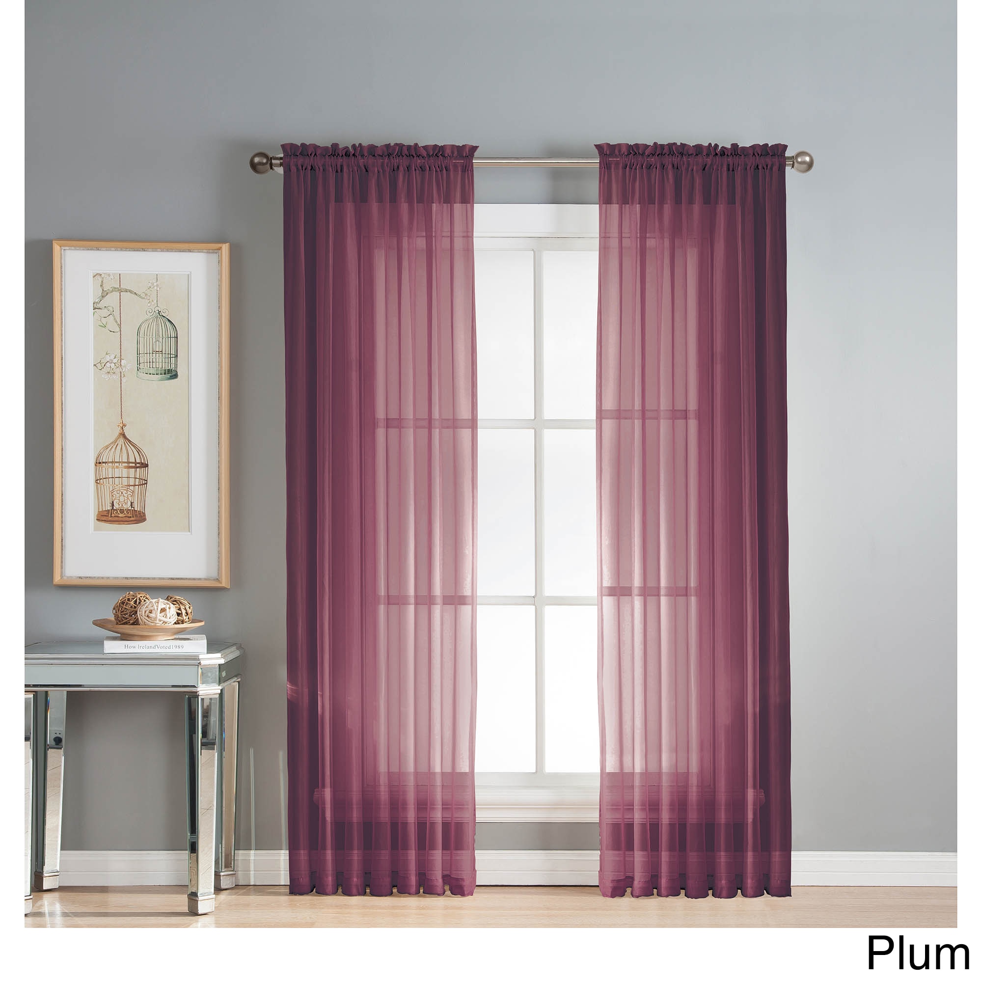 Shop Window Elements Diamond Sheer Voile 56 X 90 In Rod Pocket