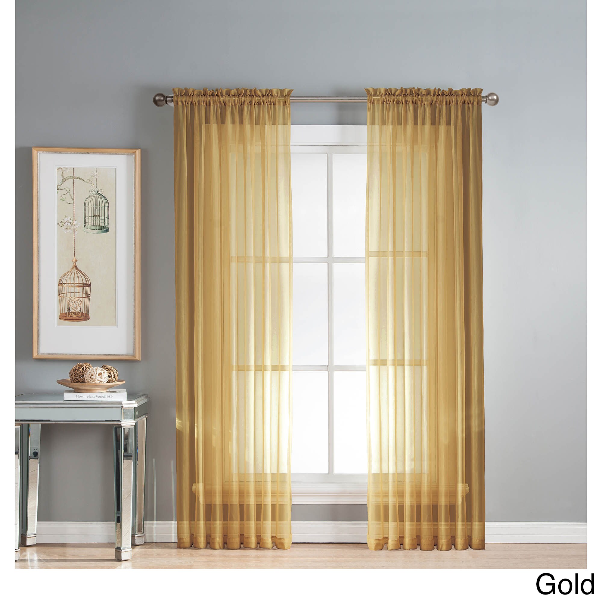 Shop Window Elements Diamond Sheer Voile 56 X 90 In Rod Pocket