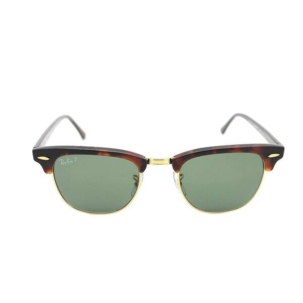 Ray Ban Clubmaster Classic Rb3016 Tortoise Frame Polarized Green 49mm Lens Sunglasses Overstock