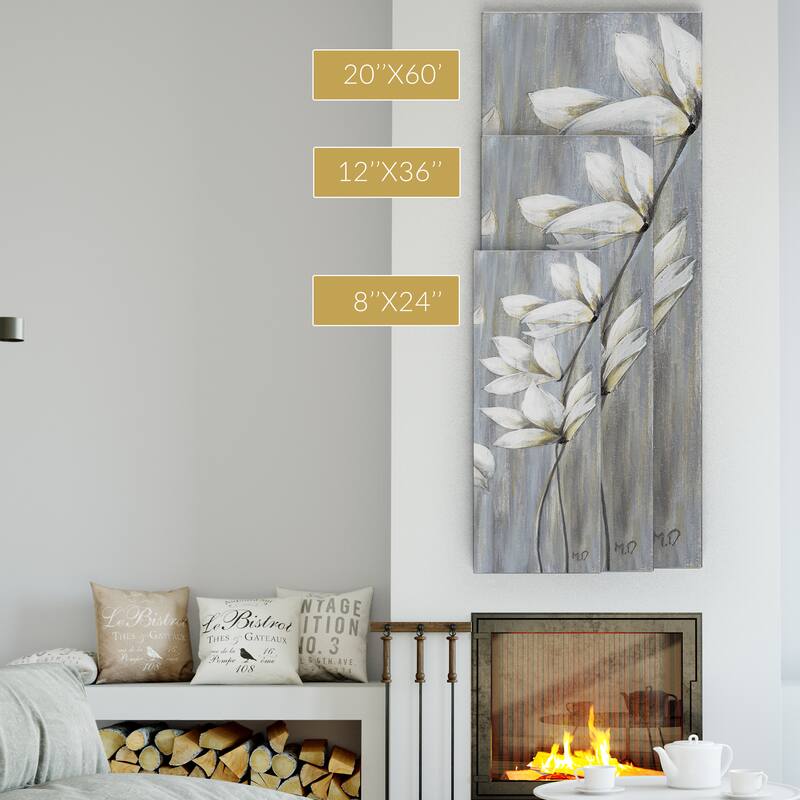 Maria Donovan 'Silver Spring III' Canvas Premium Gallery-wrapped Wall Art