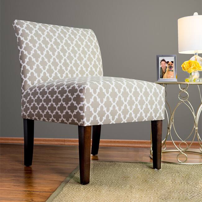 SAMANTHA Fulton Solid Wood Ikat Accent Chair by MJL Furniture Designs