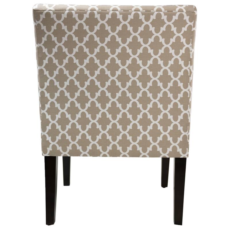SAMANTHA Fulton Solid Wood Ikat Accent Chair by MJL Furniture Designs