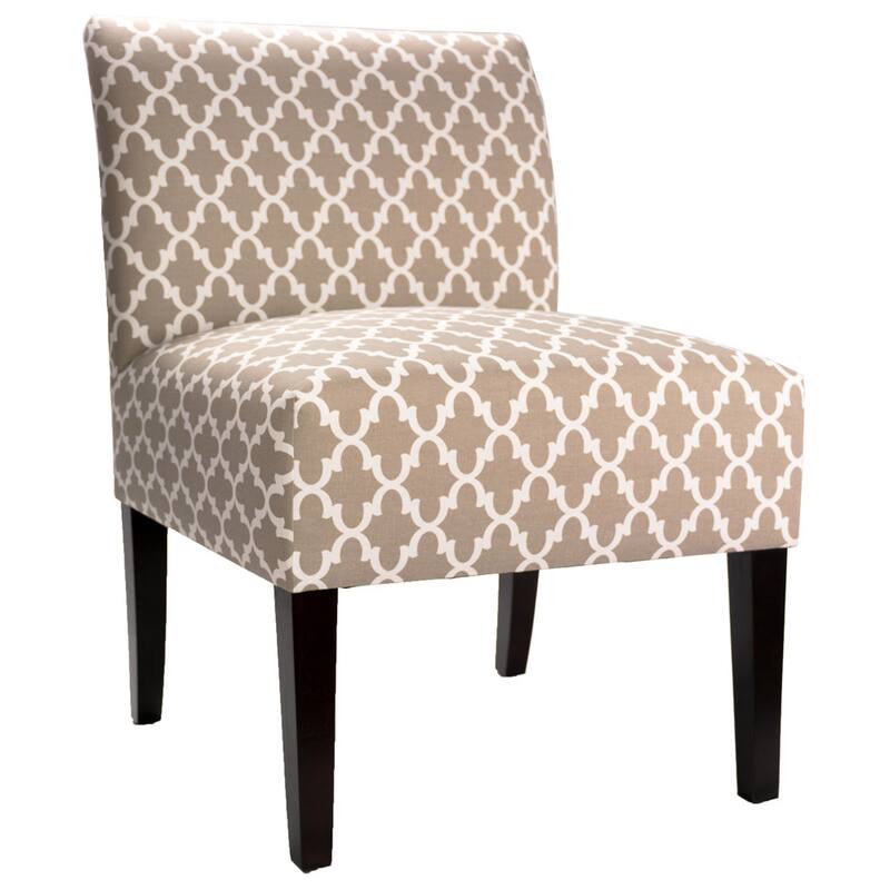 SAMANTHA Fulton Solid Wood Ikat Accent Chair by MJL Furniture Designs