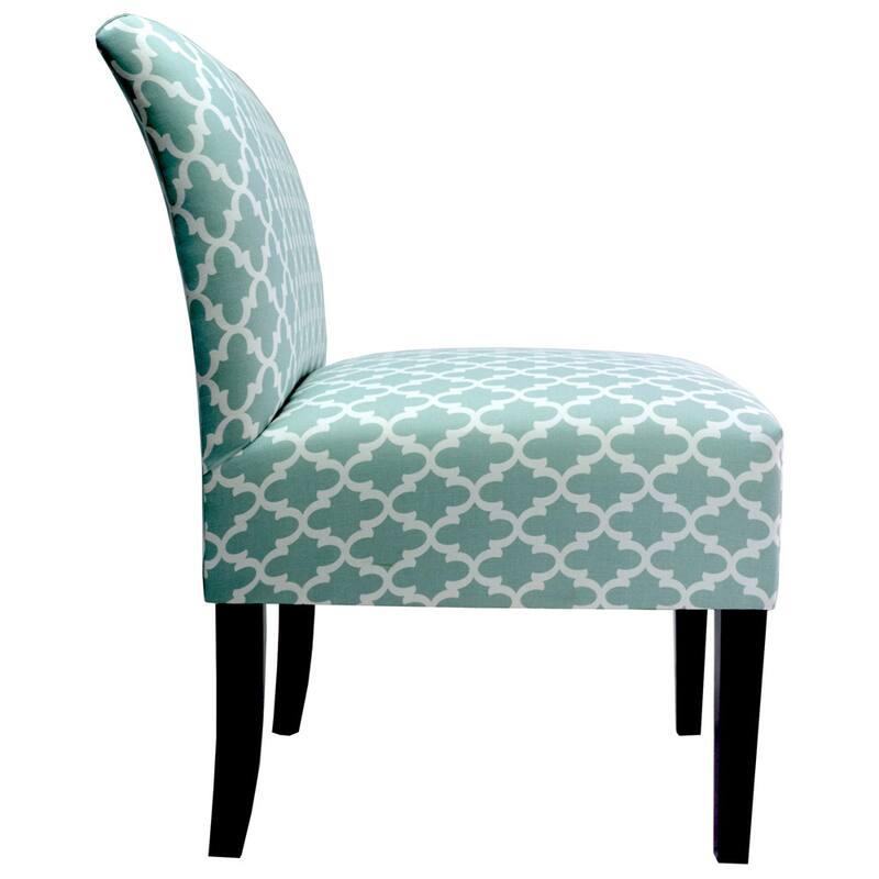 SAMANTHA Fulton Solid Wood Ikat Accent Chair by MJL Furniture Designs
