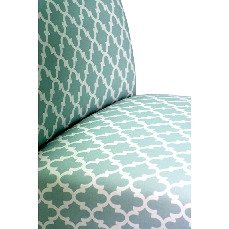 SAMANTHA Fulton Solid Wood Ikat Accent Chair by MJL Furniture Designs
