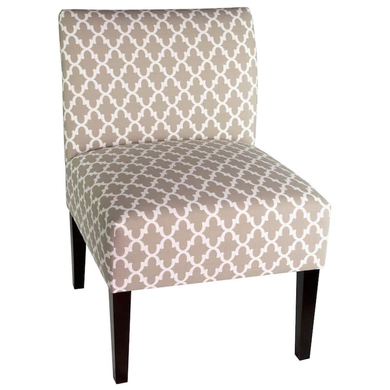 SAMANTHA Fulton Solid Wood Ikat Accent Chair by MJL Furniture Designs