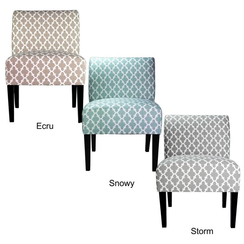 SAMANTHA Fulton Solid Wood Ikat Accent Chair by MJL Furniture Designs