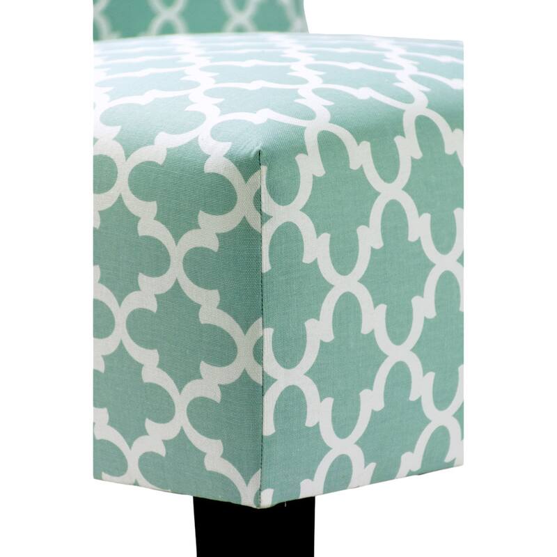 SAMANTHA Fulton Solid Wood Ikat Accent Chair by MJL Furniture Designs