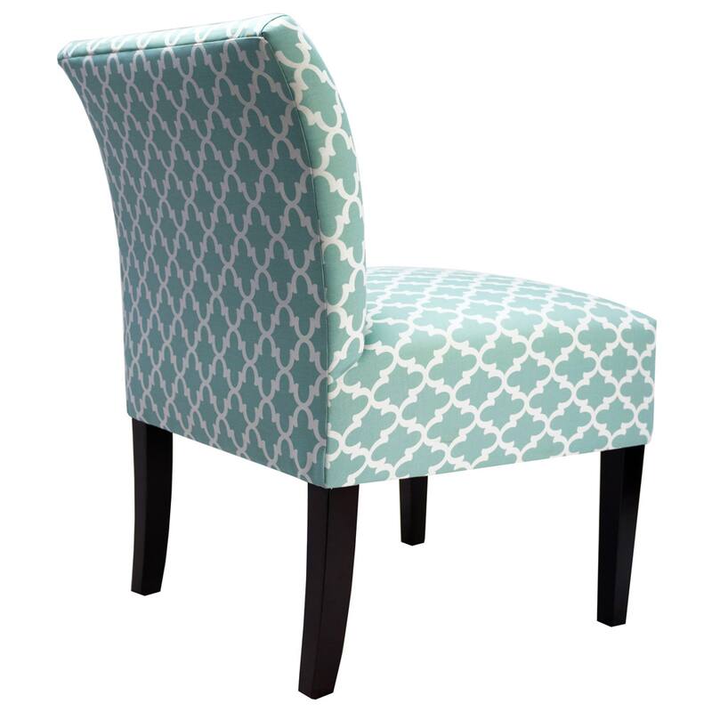 SAMANTHA Fulton Solid Wood Ikat Accent Chair by MJL Furniture Designs