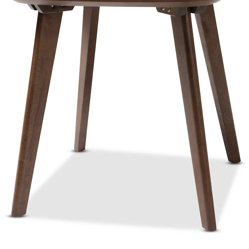 Baxton Studio Mid-Century Walnut Finish Brown Wood End Table