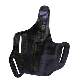Frontline Multi Purpose Pancake Leather Holster CZ 75 P07 Duty, Black, Left Hand