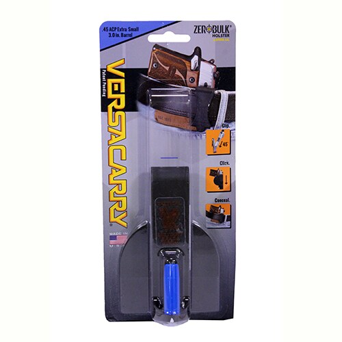 Versacarry VC Zerobulk Holster .45 ACP, 3" Barrel, Gray, Extra Small