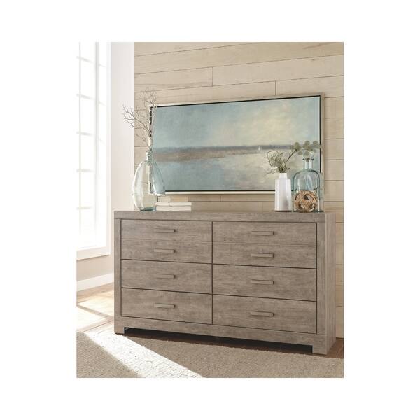 slide 2 of 21, Signature Design by Ashley Balnain Grey Dresser Grey