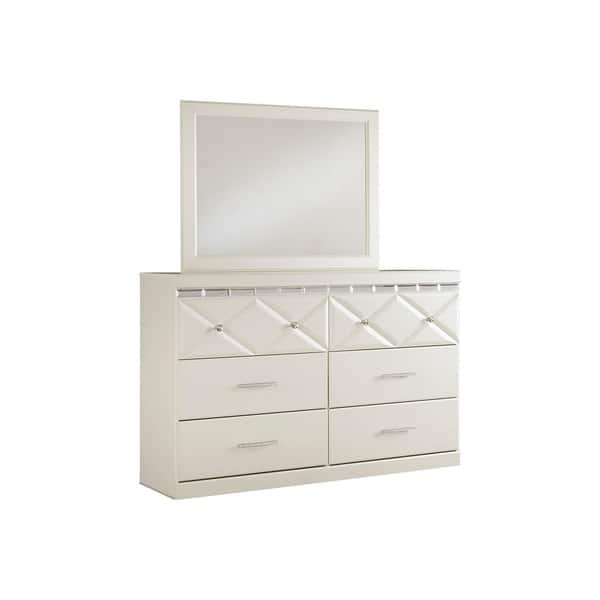 dreamur champagne dresser Signature Design by Ashley (Optional Mirror) - Bed Bath & Beyond Bed set size:xlarge White Label Sleeveless White Linen Weave gliding drawers