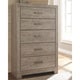 preview thumbnail 7 of 7, Signature Design by Ashley Balnain Grey 5-drawer Chest