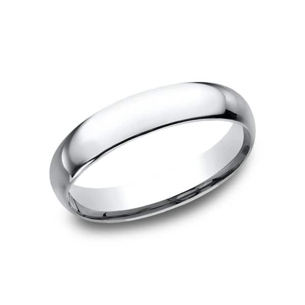 Shop Men S Platinum 4mm Midweight Comfort Fit Wedding Band Free