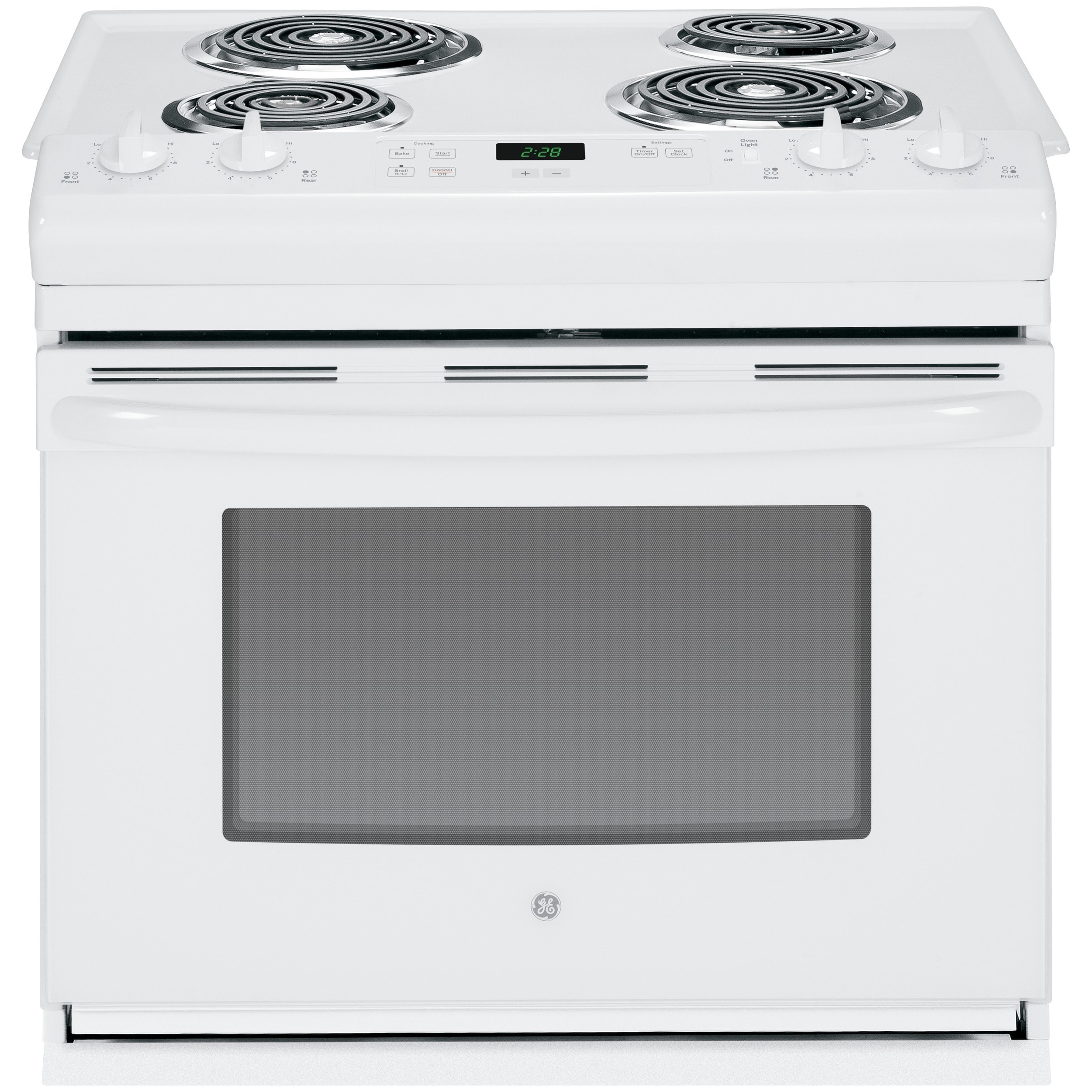 GE 30 Inch Electric 4 Burner Coil White Cooktop 888022 – APPLIANCE BAY AREA