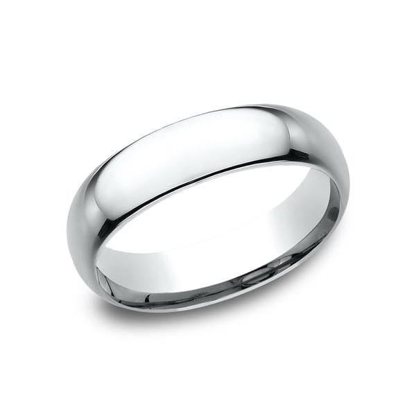 Men's Platinum 6mm Midweight Comfort-fit Wedding Band