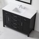 preview thumbnail 7 of 16, Tahoe 48in. Vanity in Espresso with White Cultured Top and Mirror