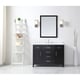 preview thumbnail 3 of 16, Tahoe 48in. Vanity in Espresso with White Cultured Top and Mirror