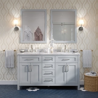 Ove Tahoe 72 In W X 21 D Vanity Dove Grey With Marble Ove Tahoe 60 X 21 Inch Vanity In Dove Grey With White Marble
