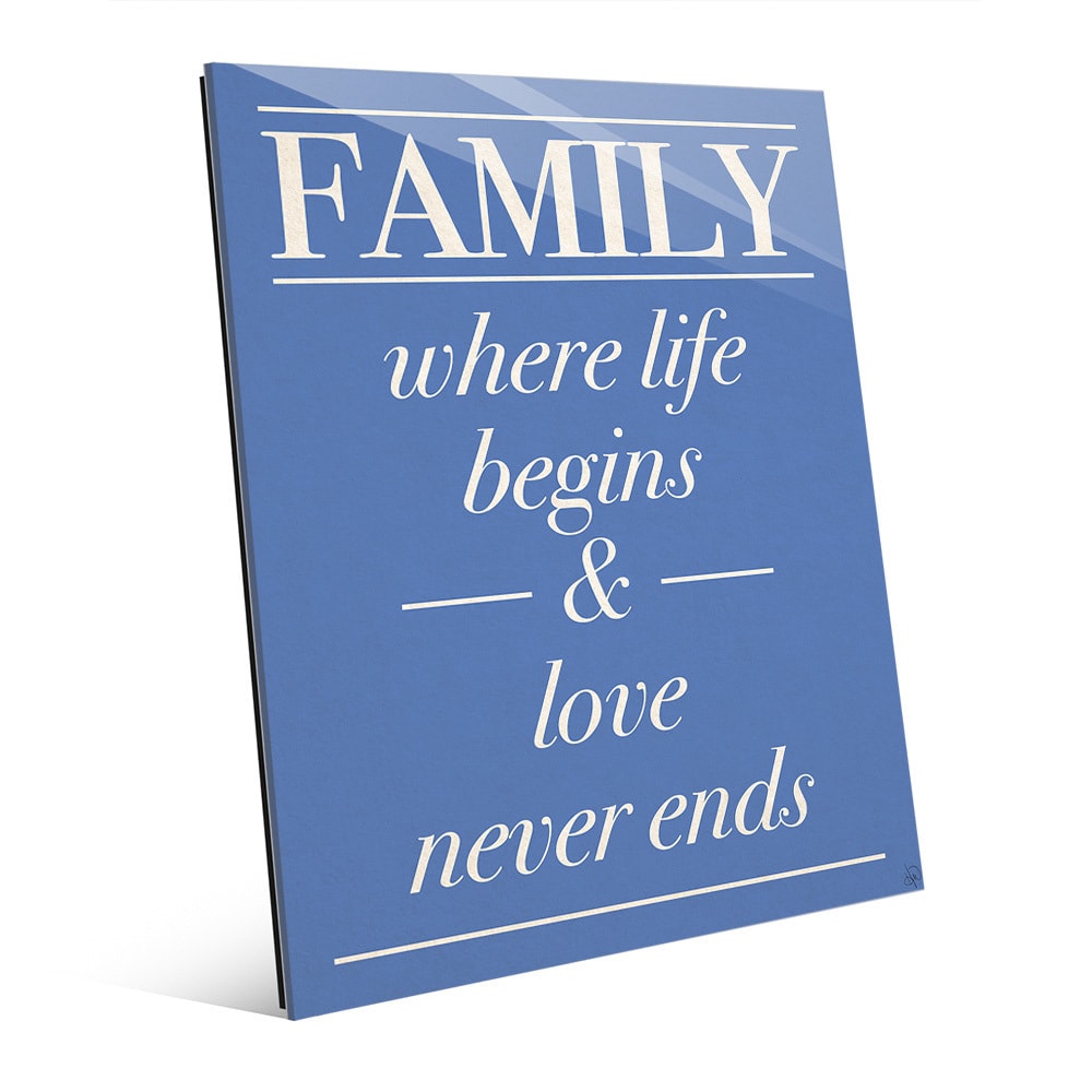 Family Glass Picture Frame"Family Where Life Begins & Love Never Ends" 4"x 6"New 