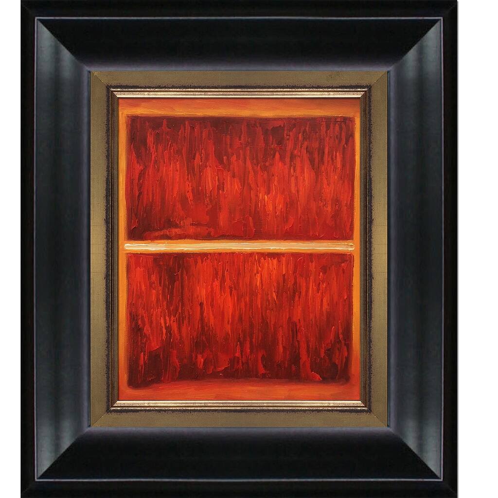 La Pastiche Mark Rothko 'Saffron, 1957' Hand Painted Framed Oil Reproduction on Canvas